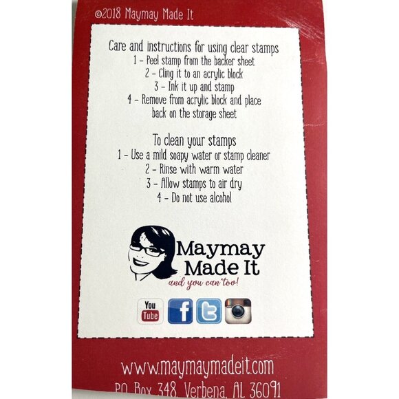 May May Made It Stuck On You Clear  Stamp Cactus Plants Sentiments - Picture 2 of 5